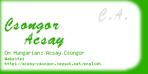 csongor acsay business card